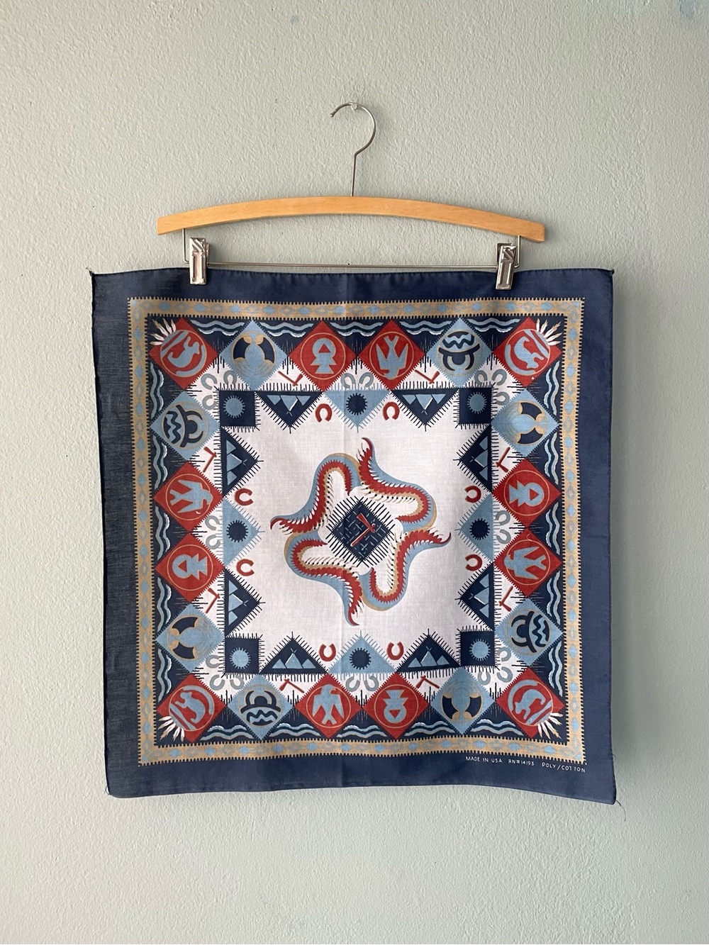 🌻5/$15🌻 Wamcraft | Western Southwestern Poly Cotton Square Bandana